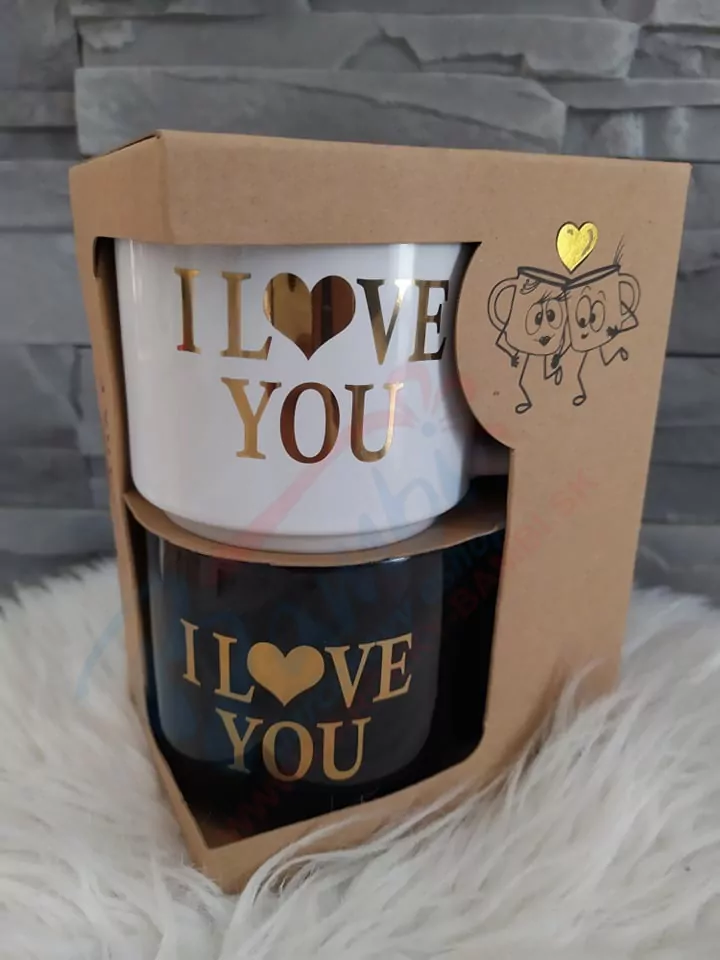 Párové hrnčeky I love you