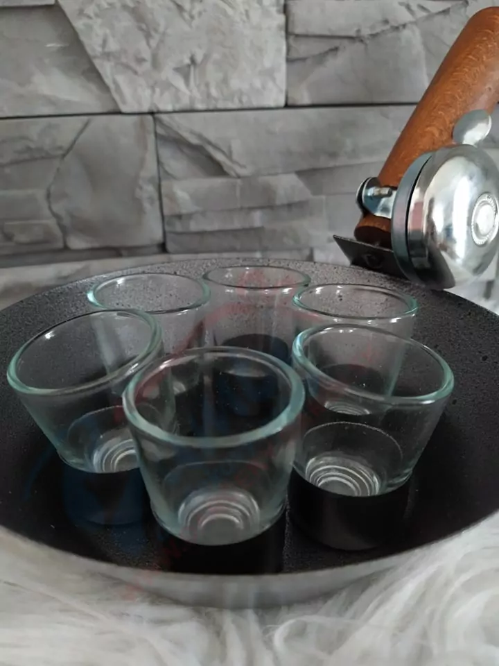 Fangľa so zvončekom + 6 štamperlíkov