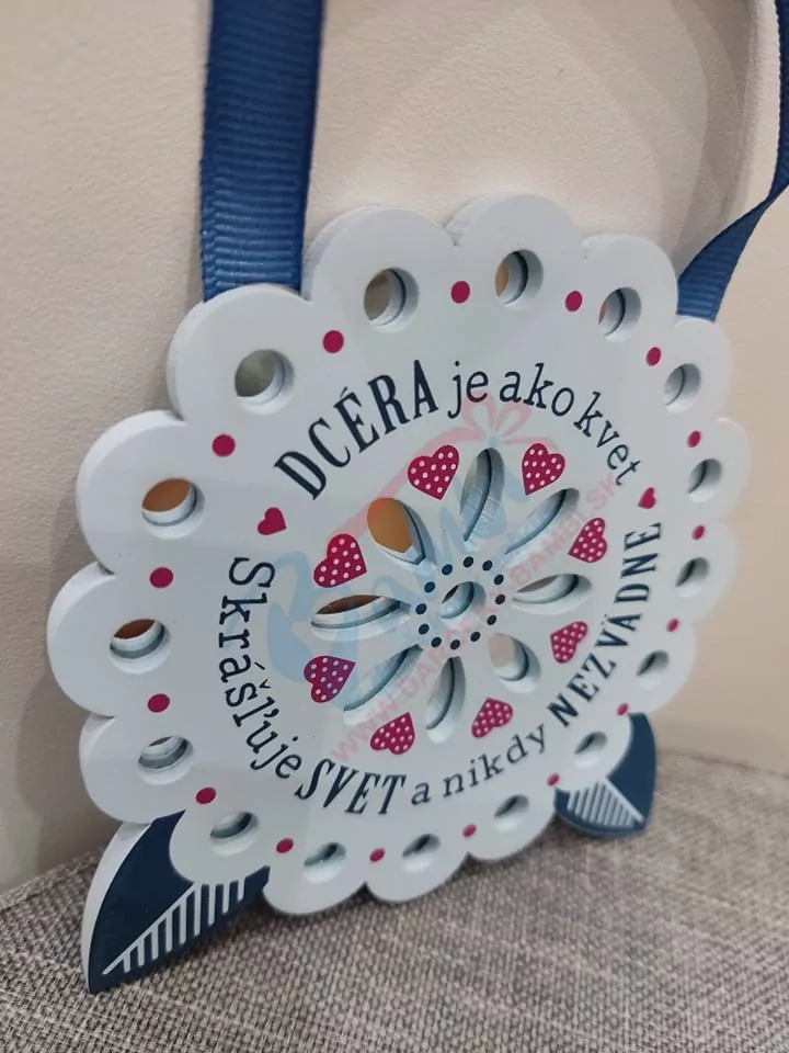 Drevená plaketka - Dcéra