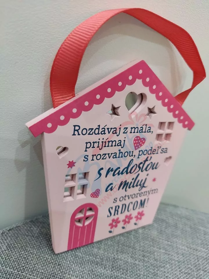 Drevená plaketka - Miluj