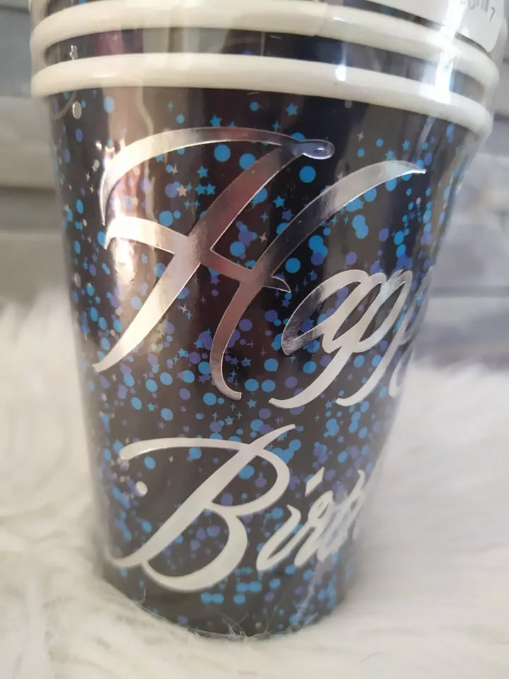 Papierové poháre HB - modré