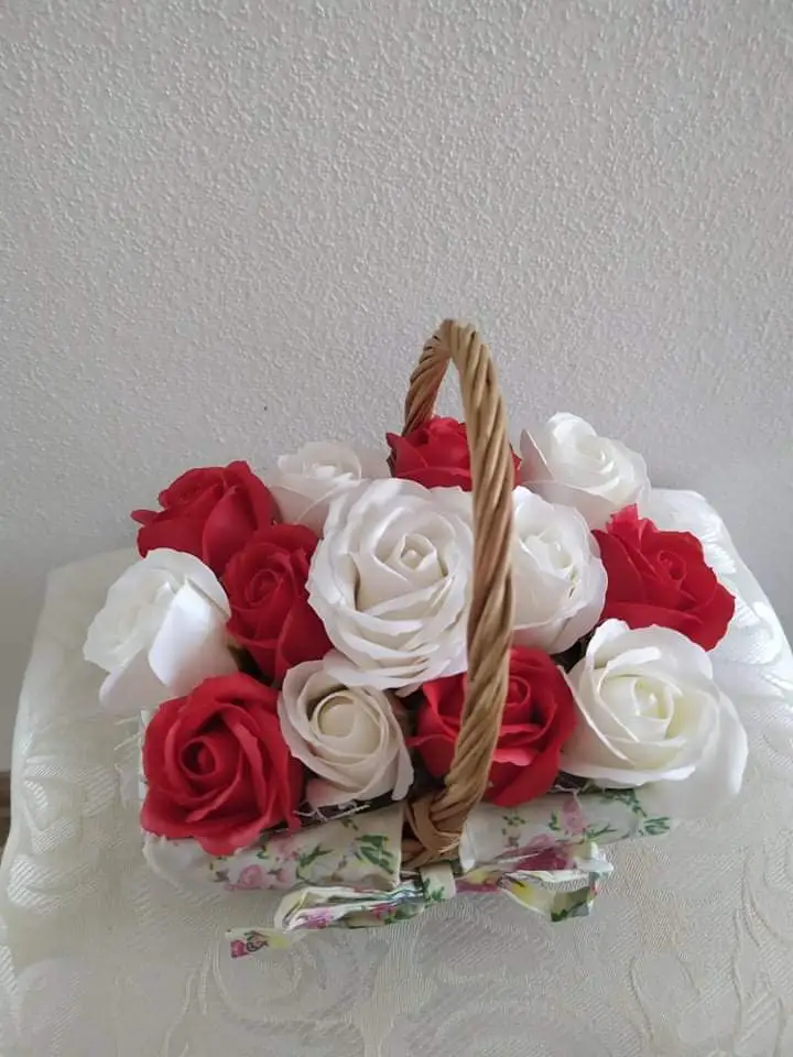 Mydlový box flower Ruža