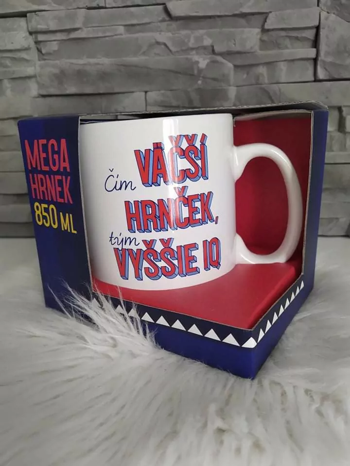 Megahrnček - Čím väčší hrnček, tým vyššie IQ