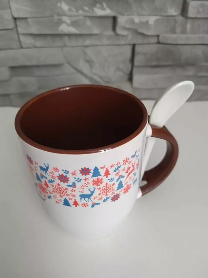 Elegantný vianočný hrčnek s lyžičkou
