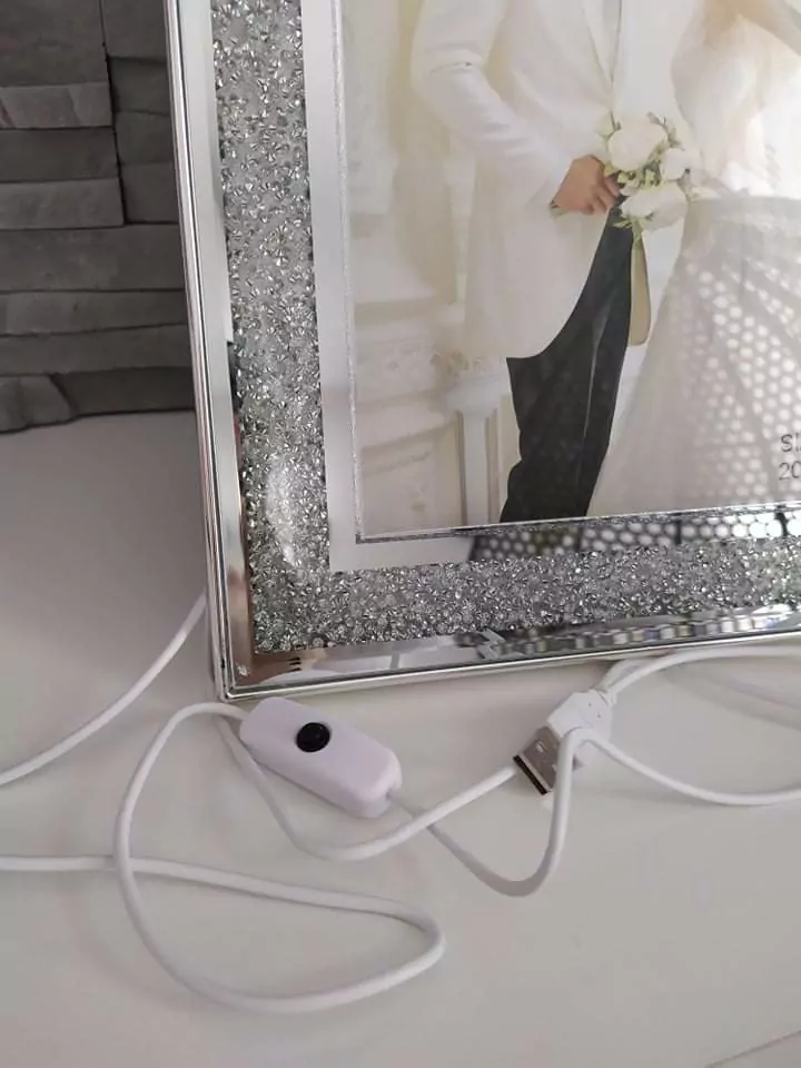Diamantový LED Fotorámik - usb