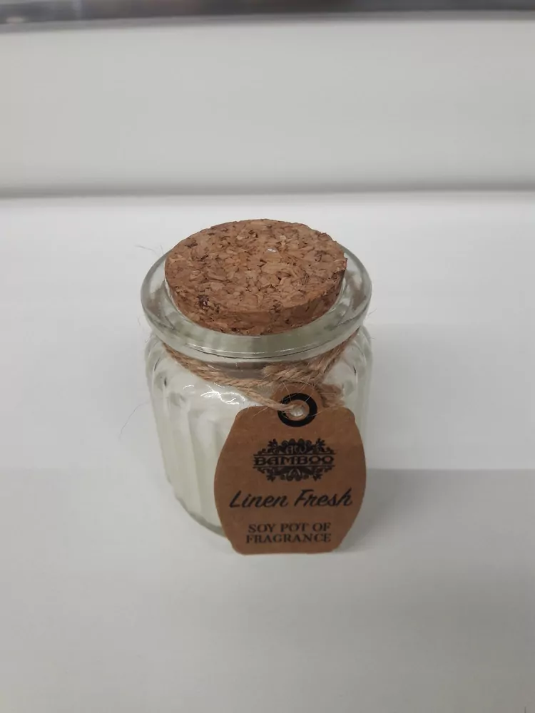 Sviečka s korkovou zátkou - Linen Fresh