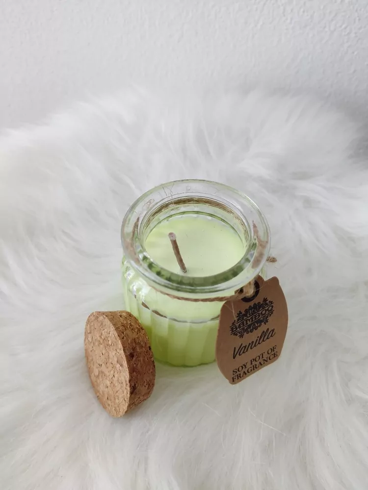 Sviečka s korkovou zátkou - Vanilla