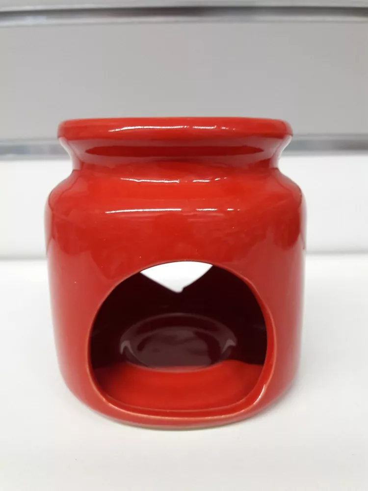 Aromalampa so srdcom červená