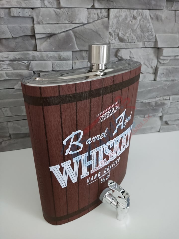 Megaploskačka WHISKEY s vypúšťacím kohútikom