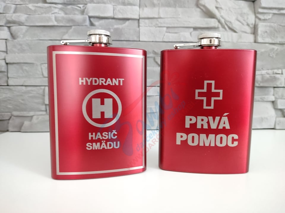 Ploskačka PRVÁ POMOC červená