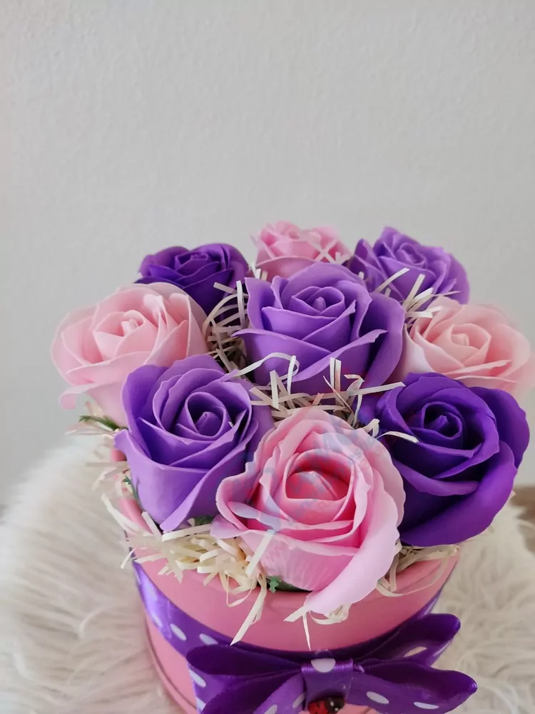 Flowers box- fialový mini