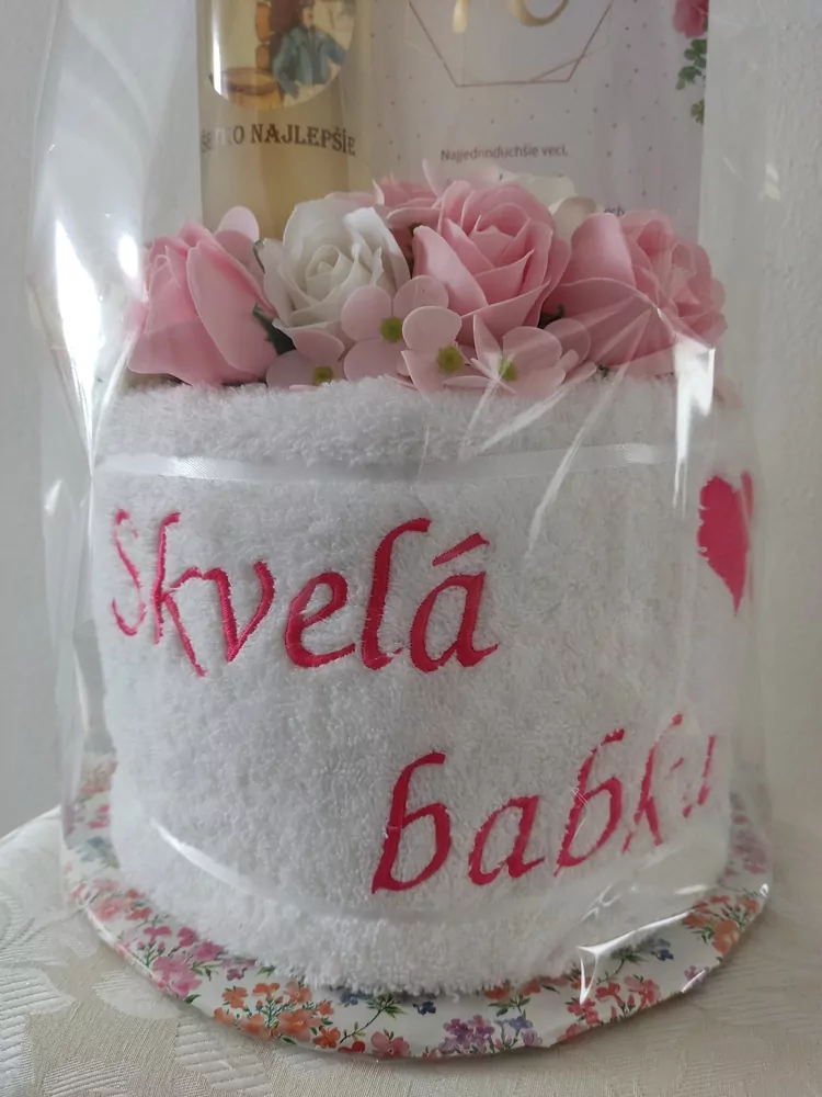 Darčekový set k jubielu pre babku