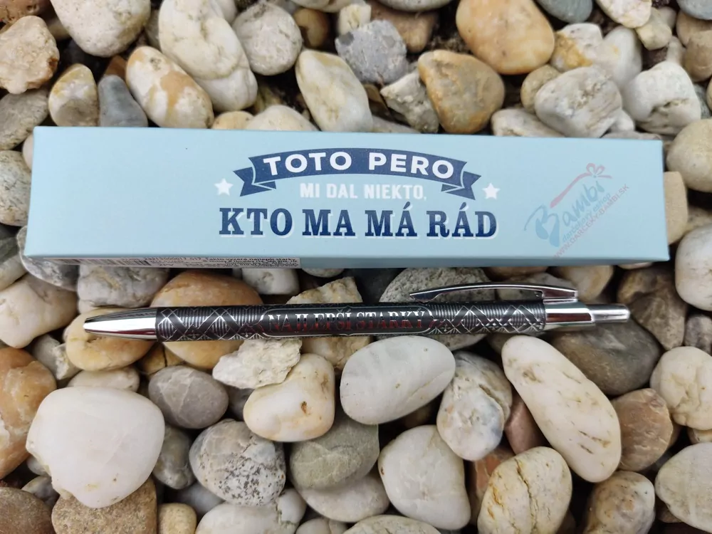 Pero s nápisom: Najlepší starký