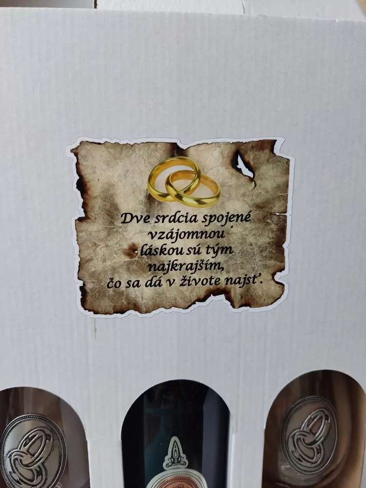 Blahoželáme mladomanželom - darčeková sada