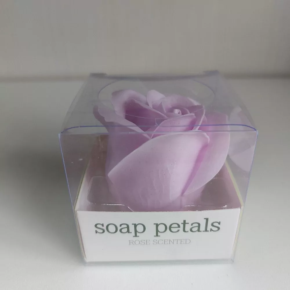 Mydlová ružička v krabičke