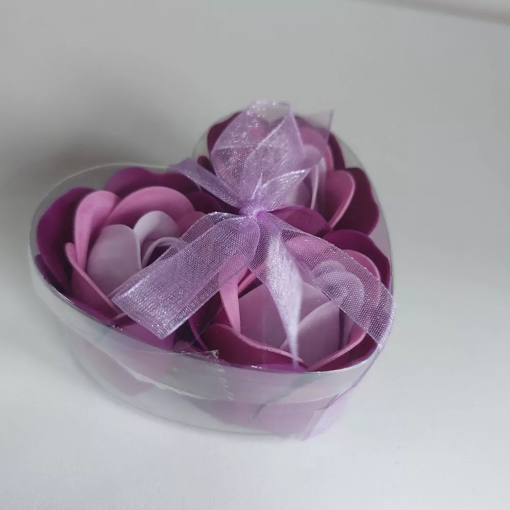 Mydlové ružičky v srdci- malé