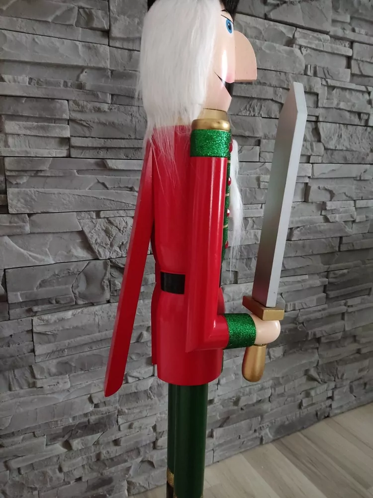 Luskáčik deluxe 106cm červeno - zelený