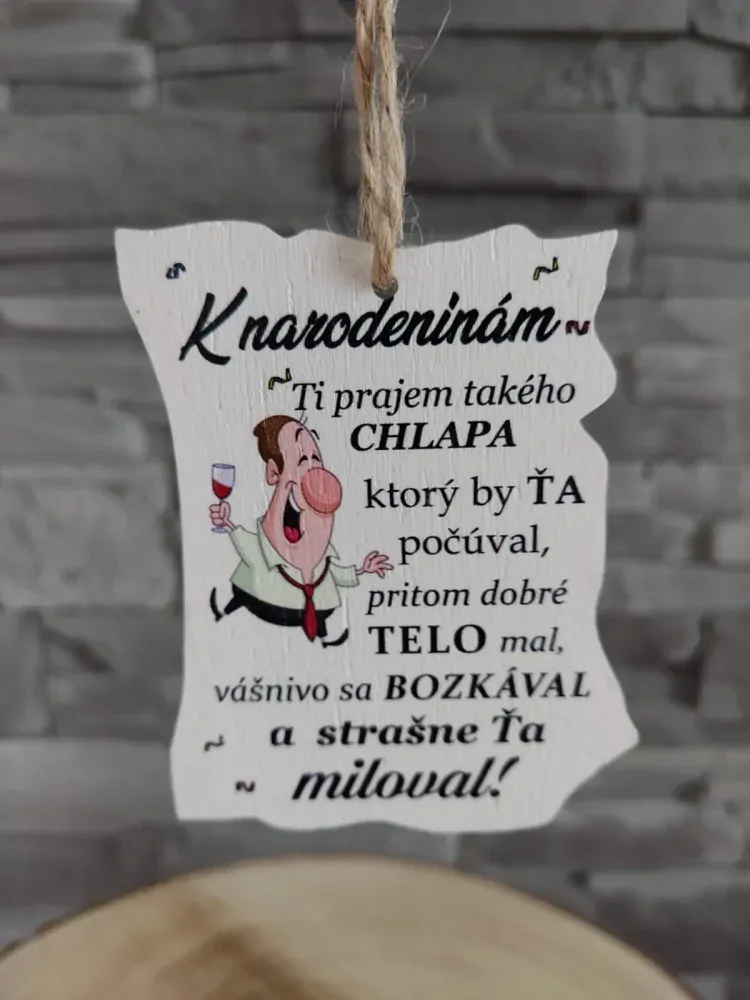 Tabuľka k narodeninám 