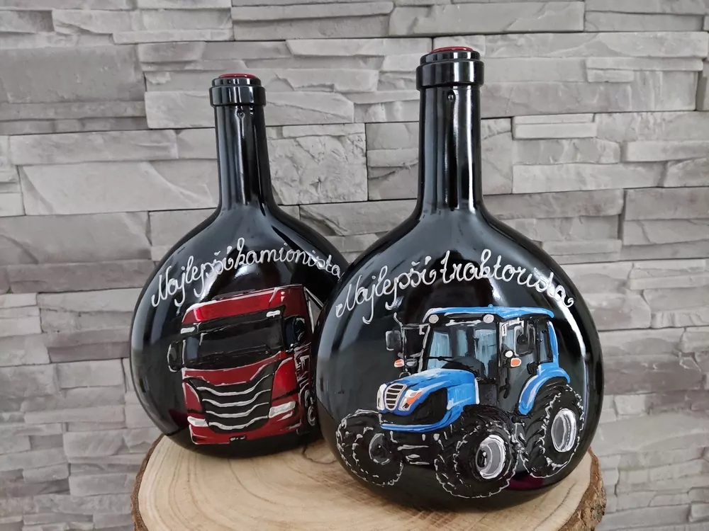 Maľované víno: Najlepší traktorista - 1,5l