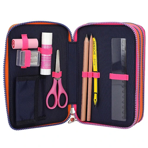 Peračník 3 poschodia s výbavou a príveskom, Fialový, Hayden TOP MODEL