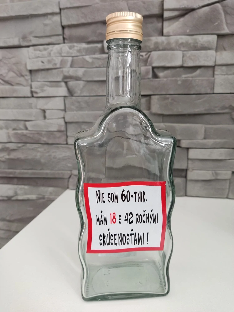 Fľaša na pálenku s vekom