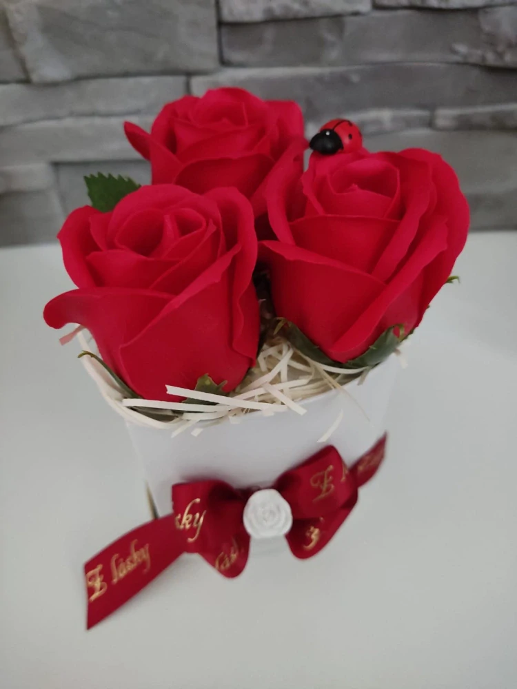 Box s mydovými ružičkami: Z lásky - 3druhy