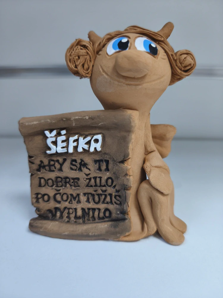 Hlinená postavička šéf/šéfka