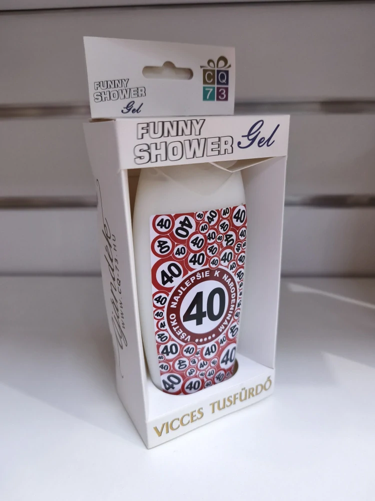 Sprchový gél k narodeninám 30, 40, 50 alebo 60 rokov