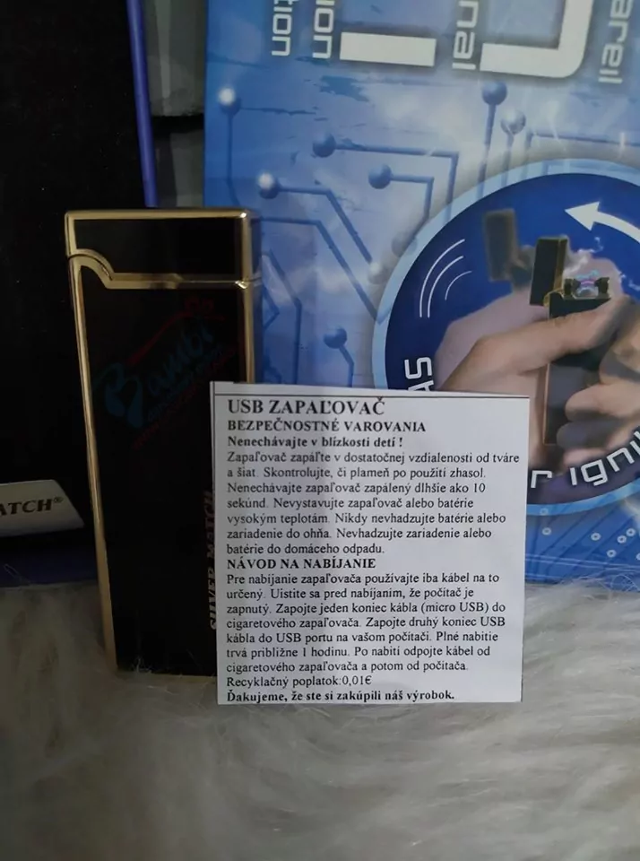 USB zapaľovač Silver Match