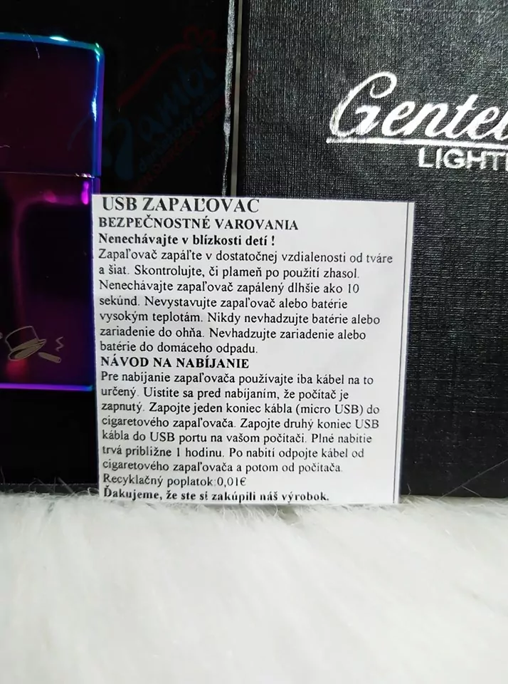 USB zapaľovač