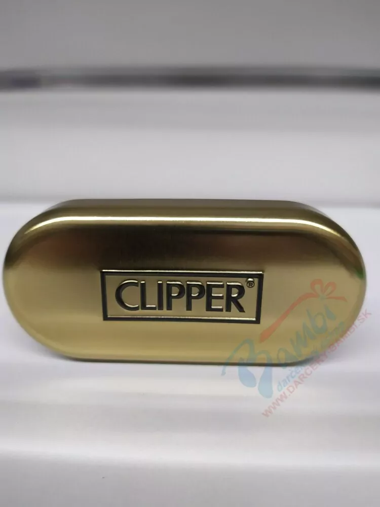 Zapaľovač Clipper zlatý