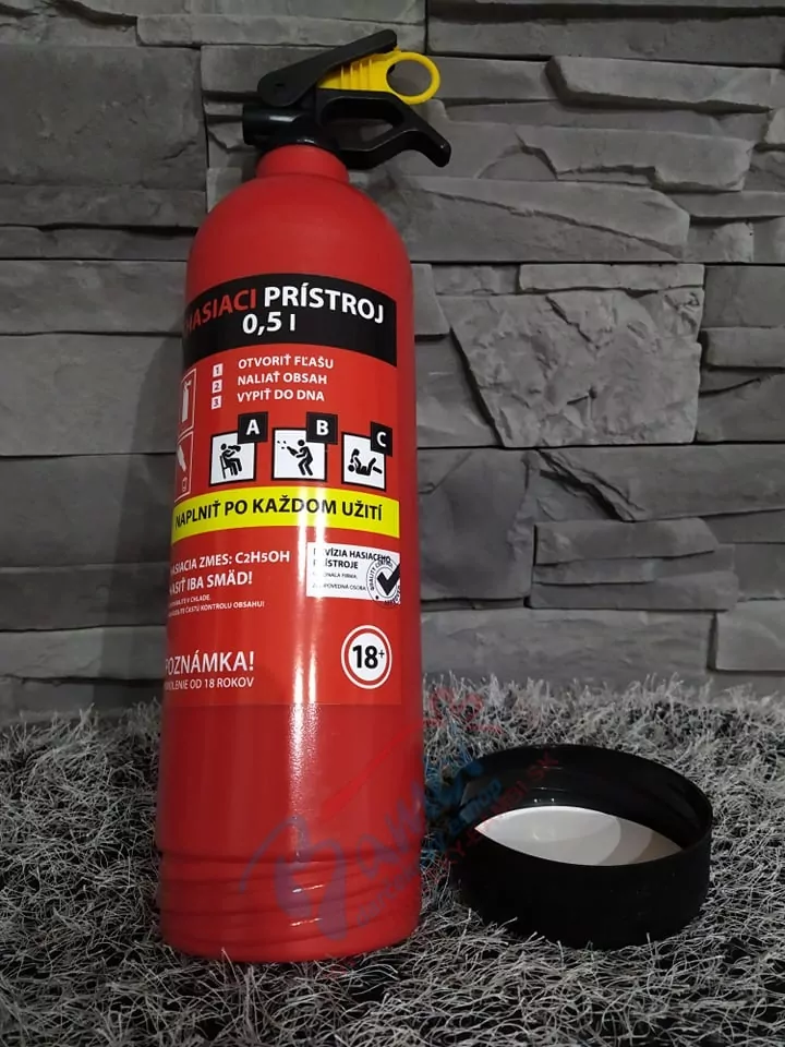 Hasiaci prístroj-ukryt na fľašu