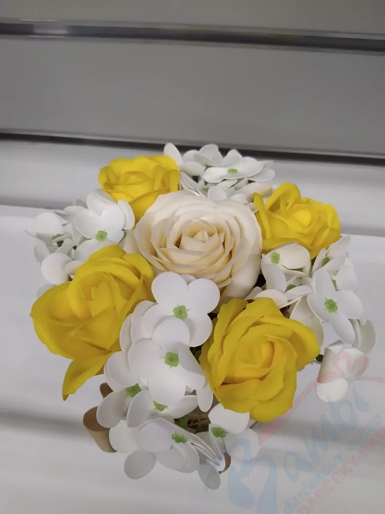 Zlatý mydlový flower box