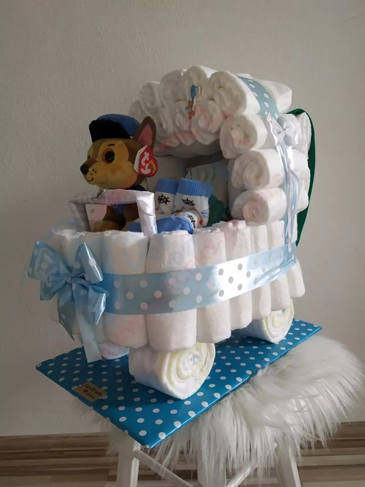 Plienková torta - kočík Patrola