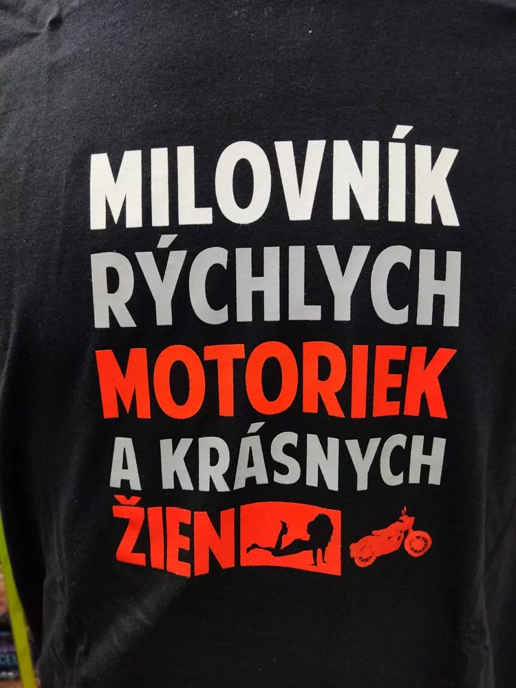 Tričko milovník rýchlych motoriek...