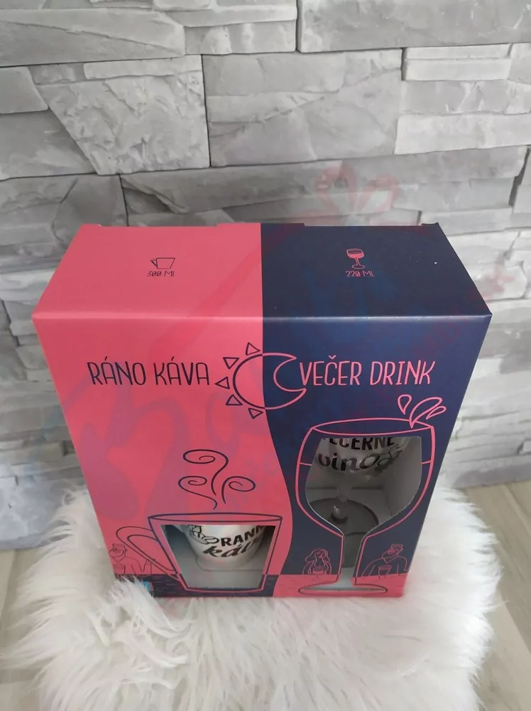 Darčekový set káva víno