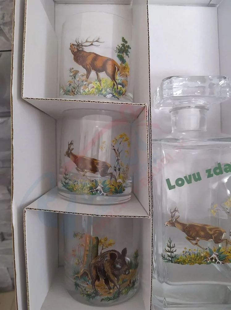 Darčeková sada na whisky pre poľovníka