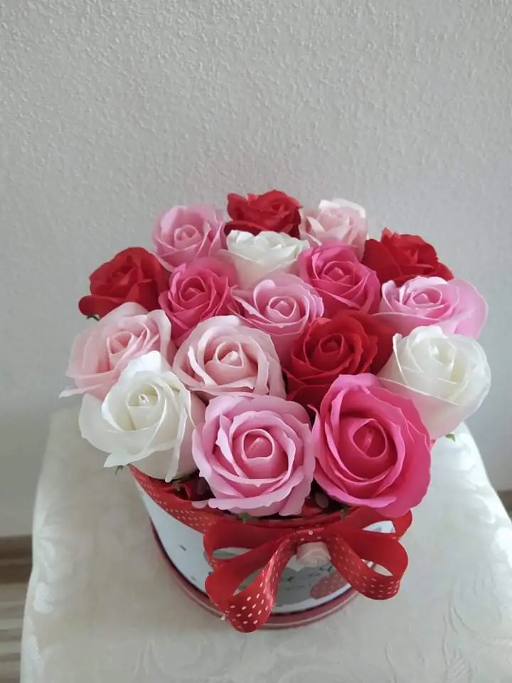 Mydlový box flower Ruža 2