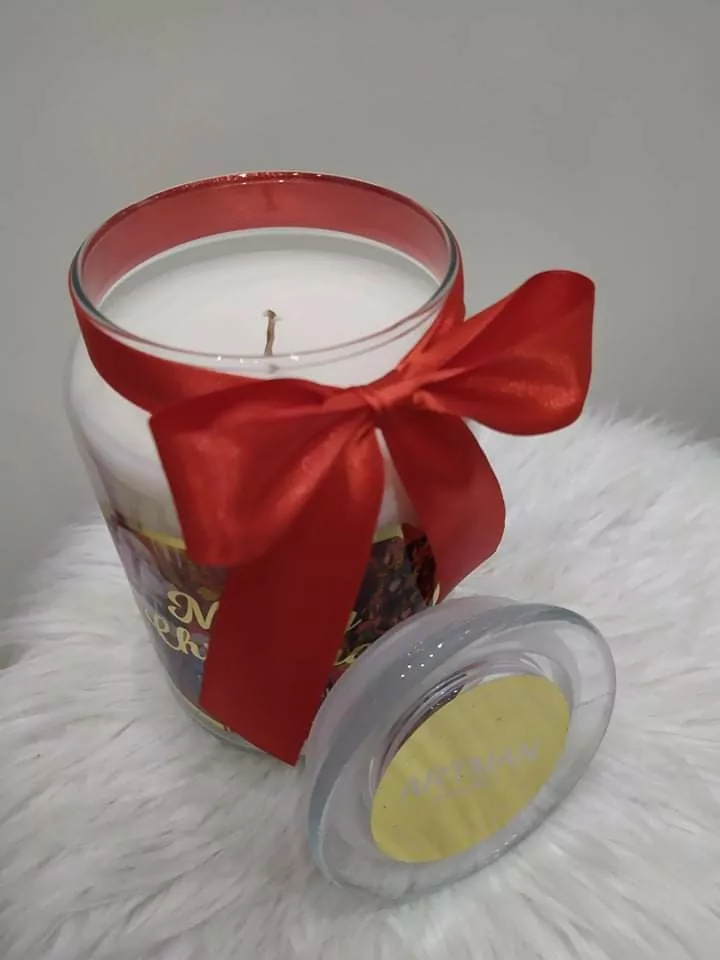xExkluzívna sviečka v skle MERRY CHRISTMAS 700g