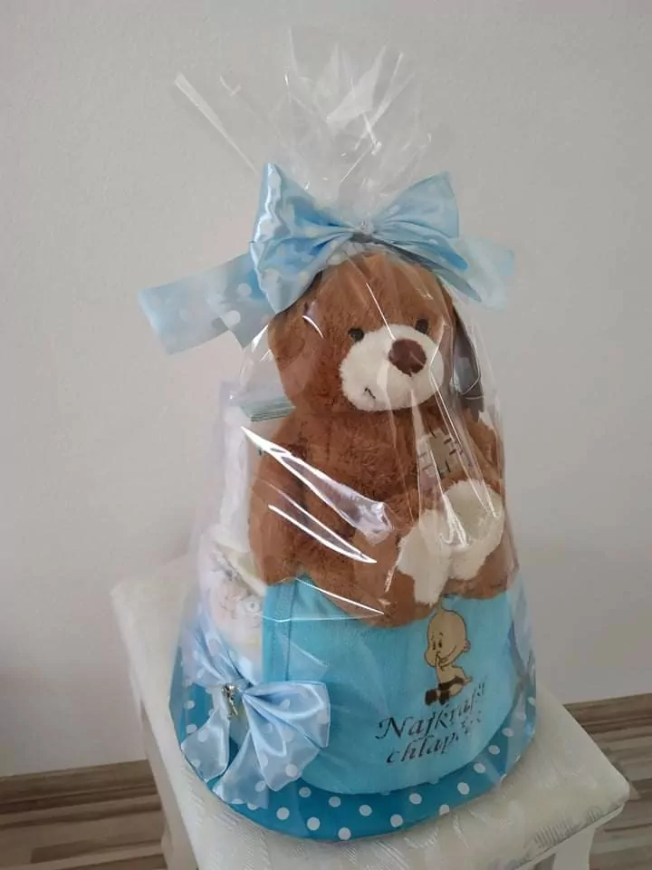 Plienková torta - Macko modrá