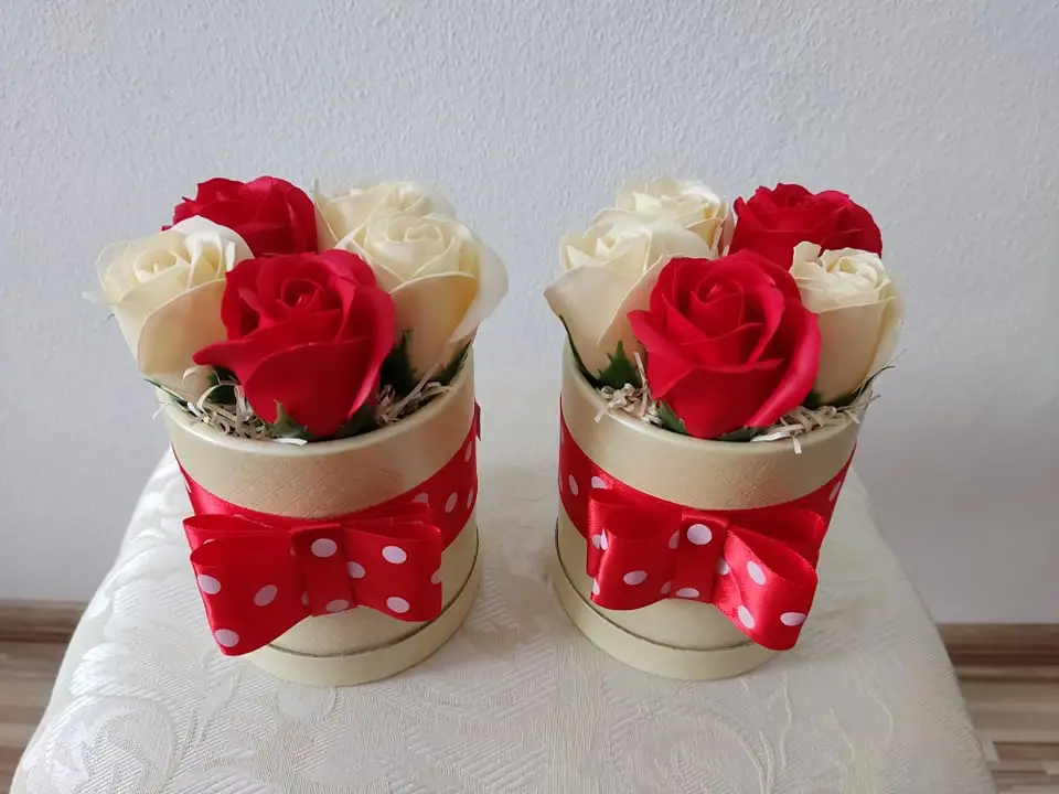 Flowers box - Ruže mini
