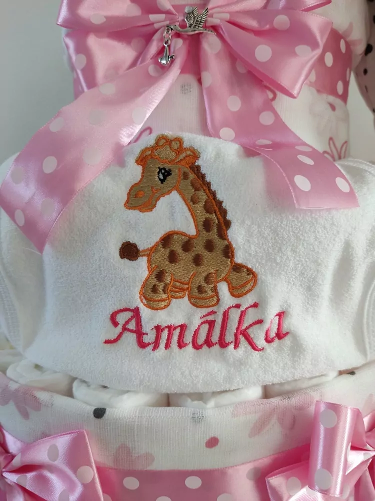 Exkluzívna maxi torta s menom - plienky č.3