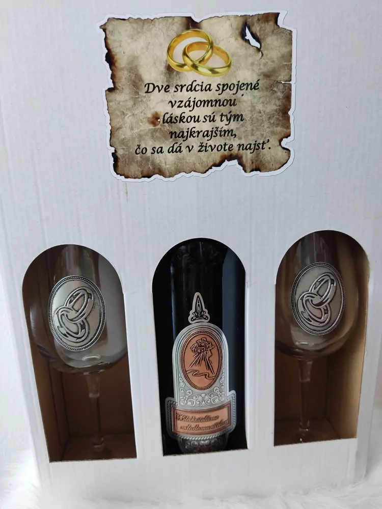 Blahoželáme mladomanželom - darčeková sada