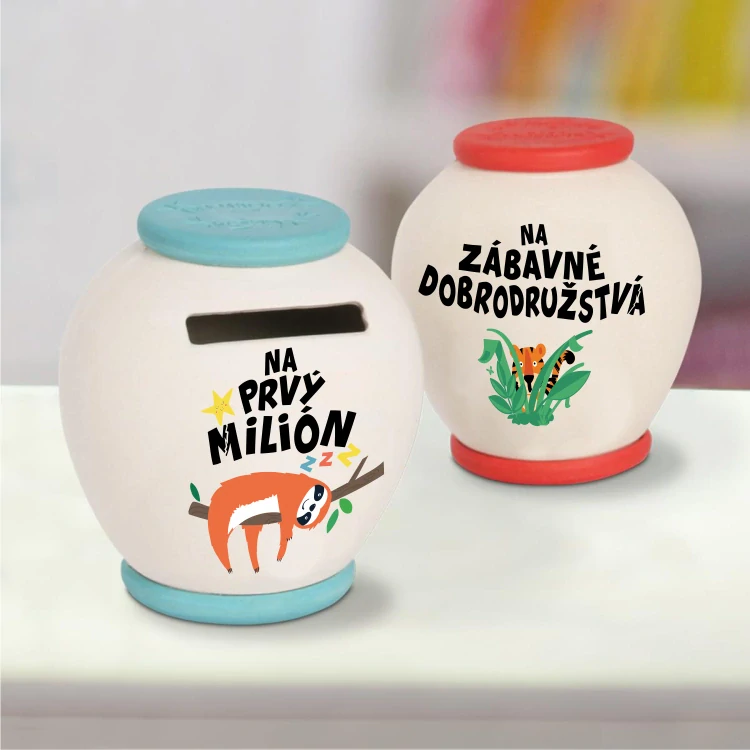 Pokladnička bambusová Ťažko ušetrené peniaze