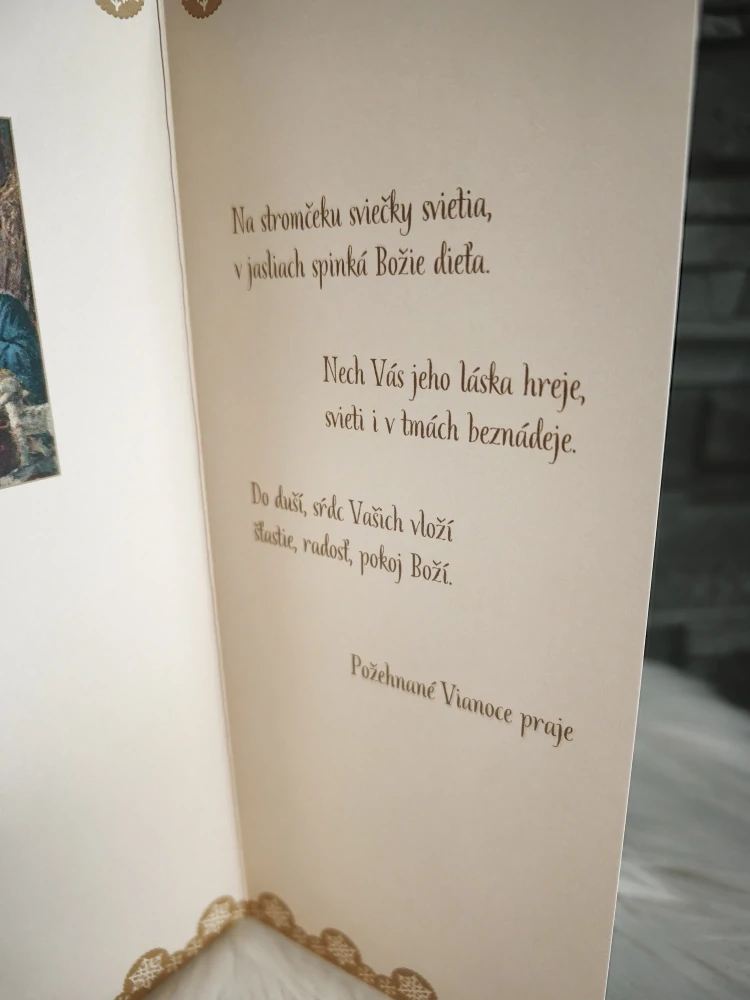 Prianie do obálky: Požehnané vianočné sviatky