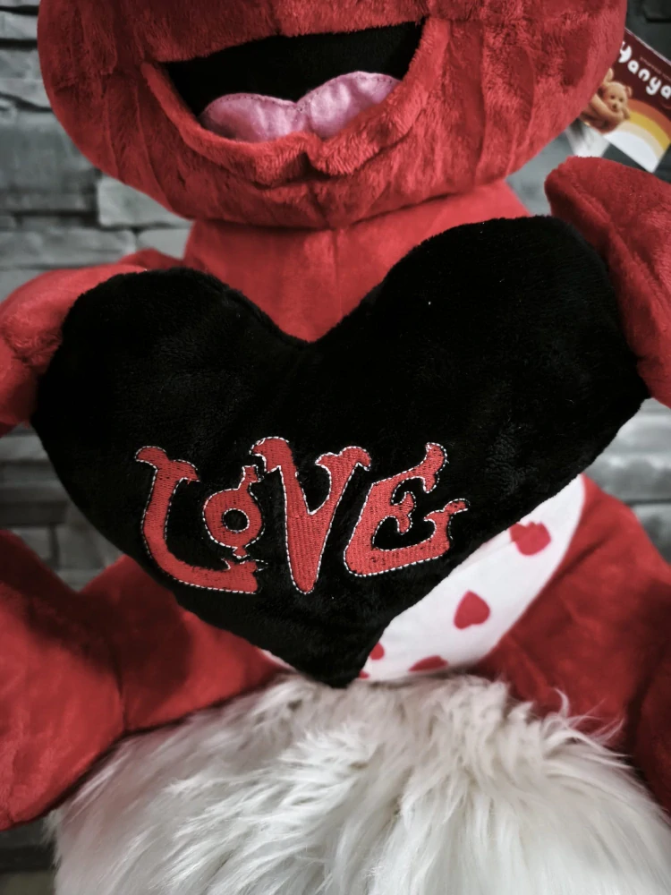 Plyšový čertík so srdiečkom „LOVE“ ❤️😈 45cm