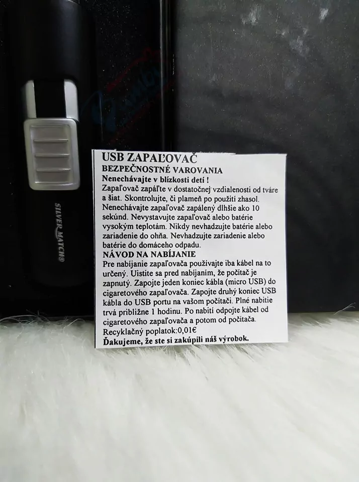 USB zapaľovač