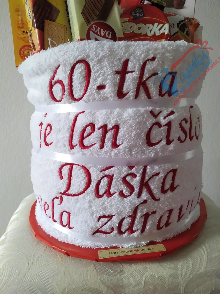 Darčekový potravinový kôš v osuške