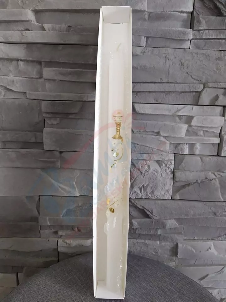 Sviečka Exclusive zlato - biela