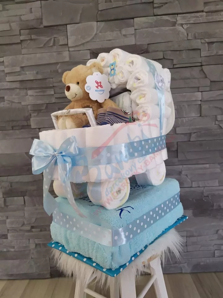 Plienková torta kočík exclusive s osuškou